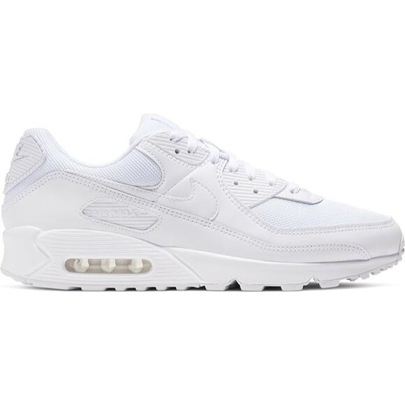 Men\'s Size 8.5 -  Nike Air Max 90 White / Wolf Grey (CN8490 100) ((NO LID)) main image 5